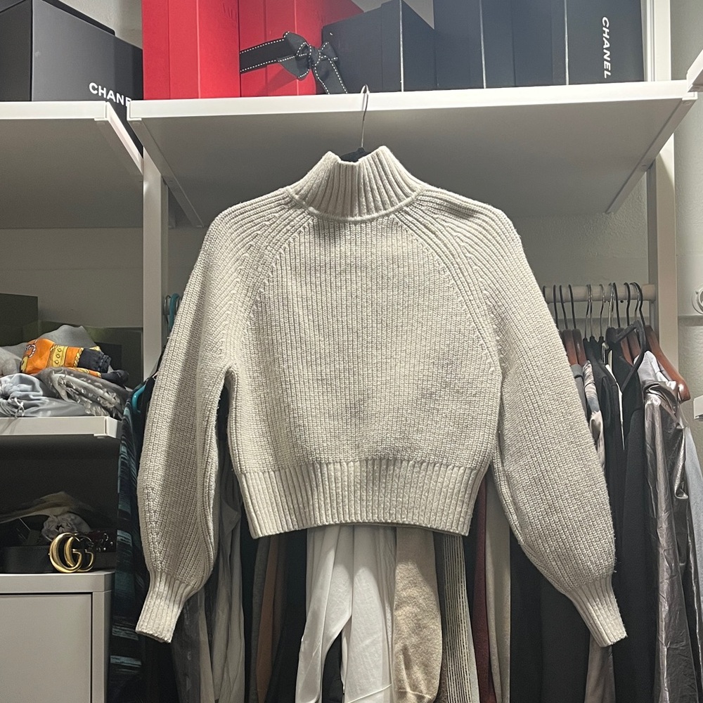 H&M Cream Turtleneck Sweater